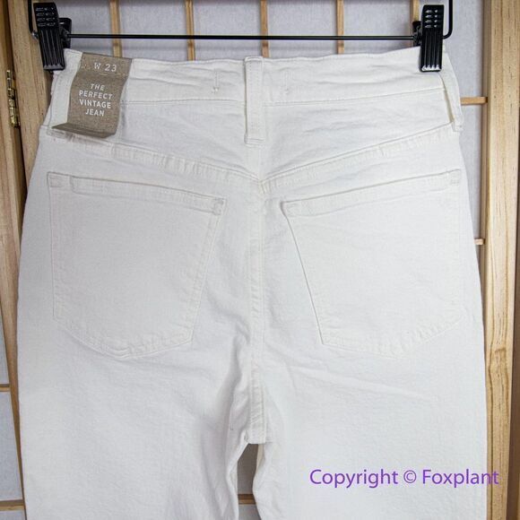 NEW Madewell The High-Rise‎ Perfect Vintage Jean in Tile White, 23 - Picture 11 of 16